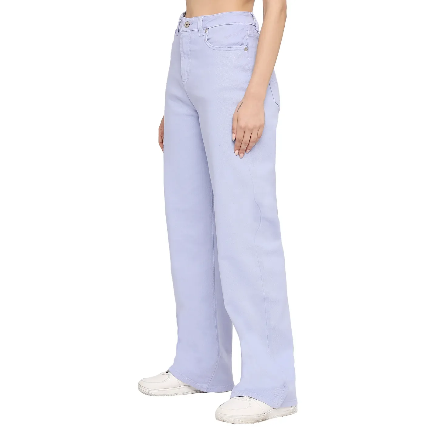 Lilac Mid Rise Skinny Fit Women's Denim By Being Human Clothing - Image 2