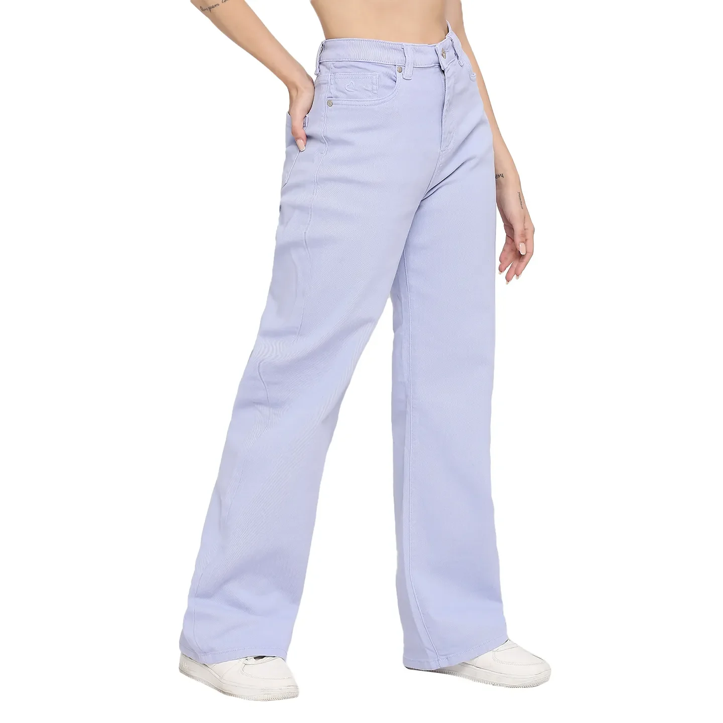 Lilac Mid Rise Skinny Fit Women's Denim By Being Human Clothing - Image 3
