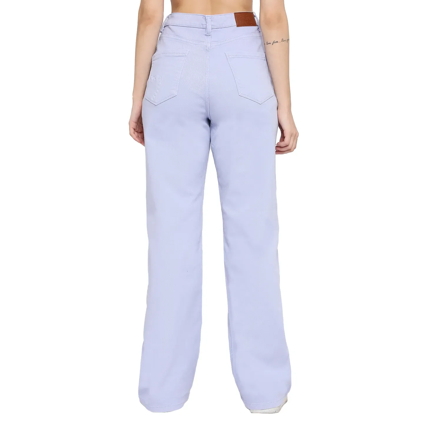 Lilac Mid Rise Skinny Fit Women's Denim By Being Human Clothing - Image 4