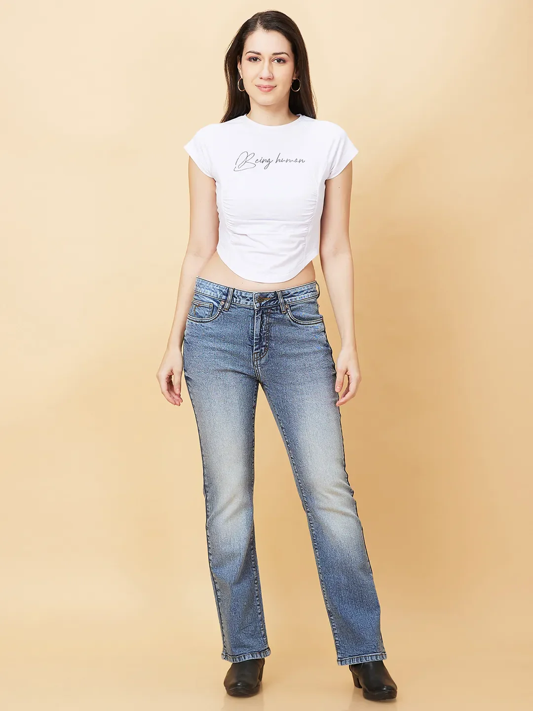Indigo Blue Bootcut Fit Women's Denim By Being Human Clothing - Image 2