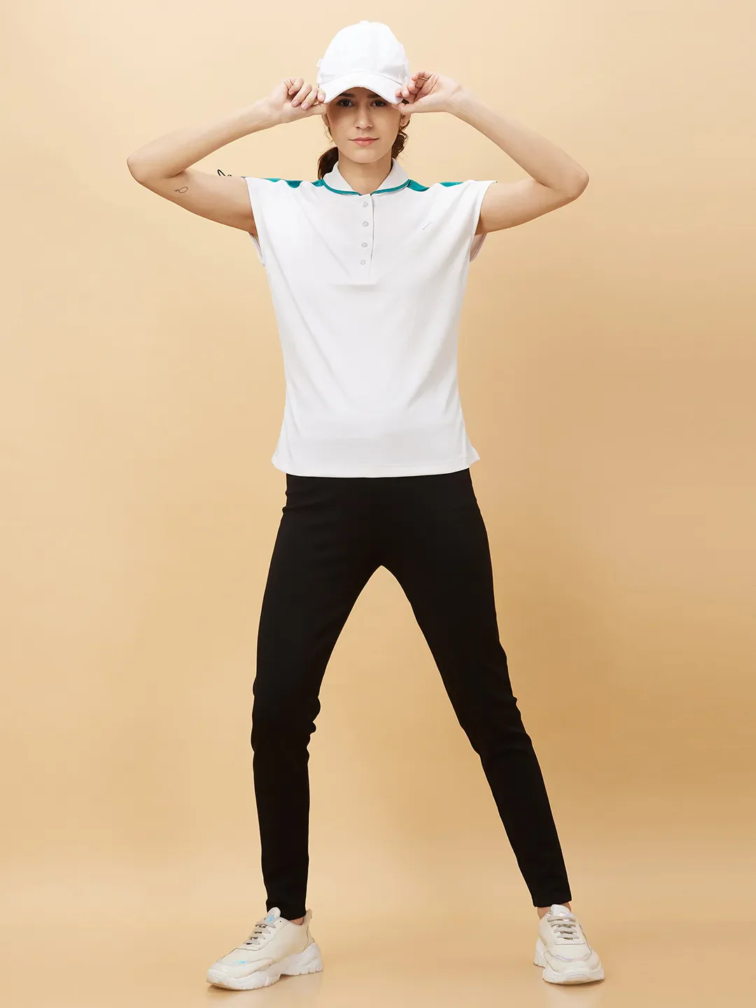Black Slim Fit Women's Leggings By Being Human Clothing - Image 6