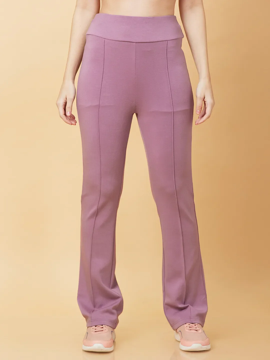 Purple Bootcut Fit Women's Leggings By Being Human Clothing
