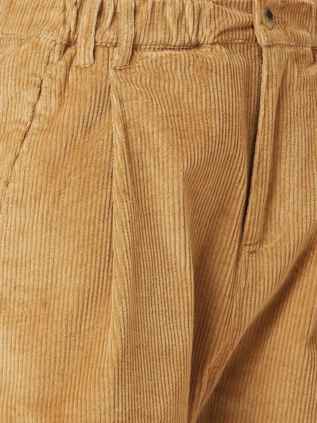 Beige Easy Fit Women's Cotton Track Pants By Being Human Clothing - Image 5