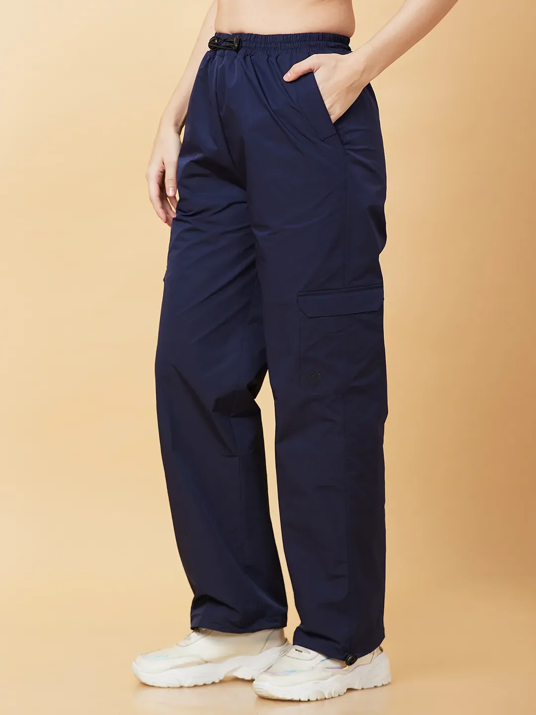 Blue Regular Fit Women's Track Pants by Being Human Clothing - Image 3
