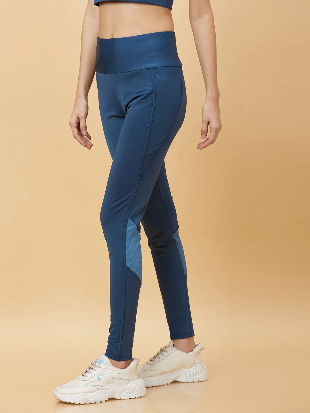 Blue Women's Track Pants By Being Human Clothing - Image 4