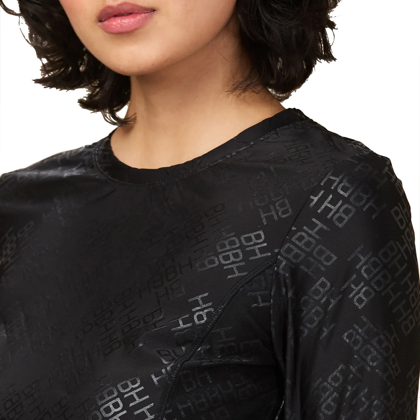 Black Slim Fit Long Sleeve Women's T-Shirt By Being Human Clothing - Image 5
