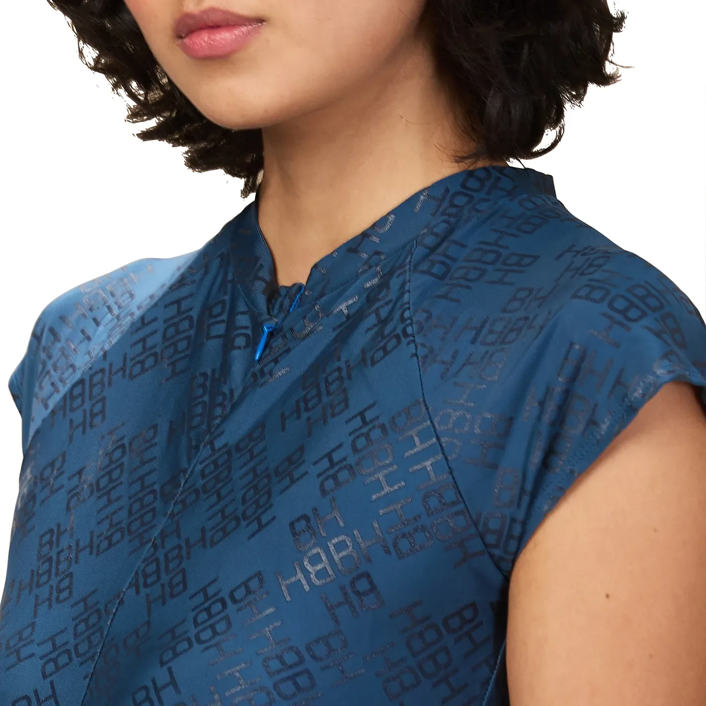 Blue Slim Fit Short Sleeve Women's T-Shirt By Being Human Clothing - Image 6