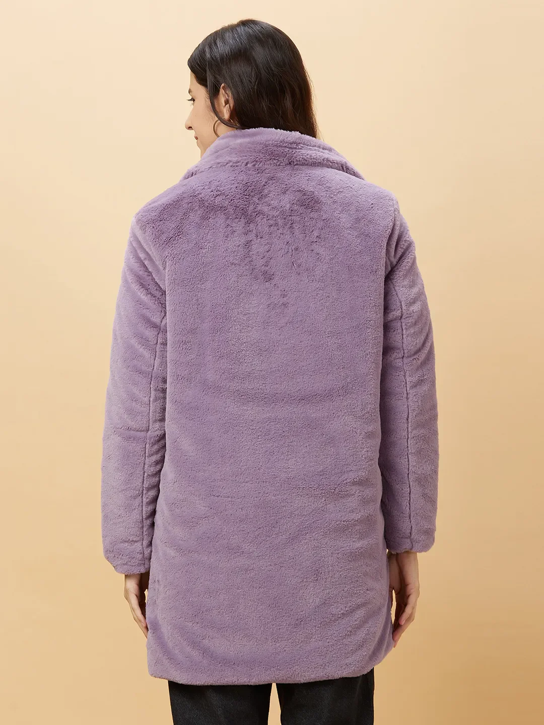 Purple Long Sleeve Women's Jacket By Being Human Clothing - Image 3