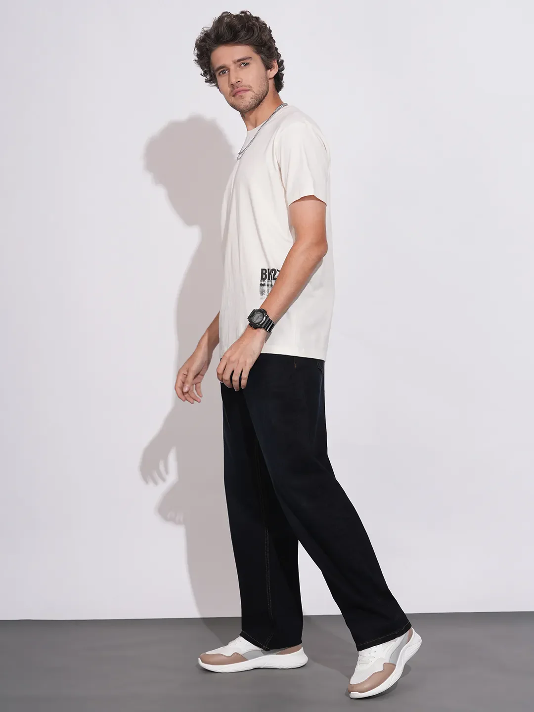 Dark Black Skinny Fit Denims For Men By Being Human Clothing - Image 4