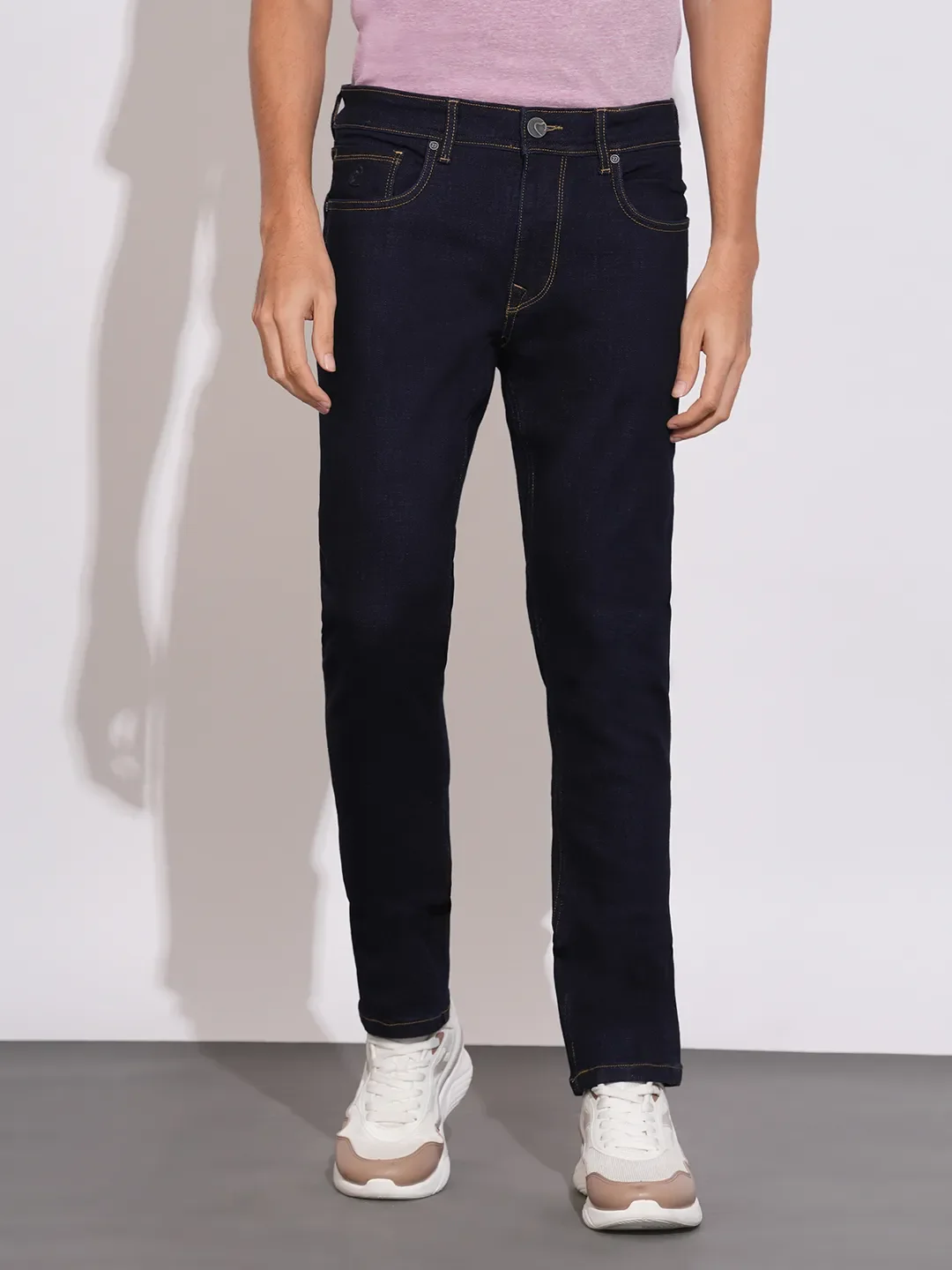 Black Skinny Fit Denims For Men By Being Human Clothing