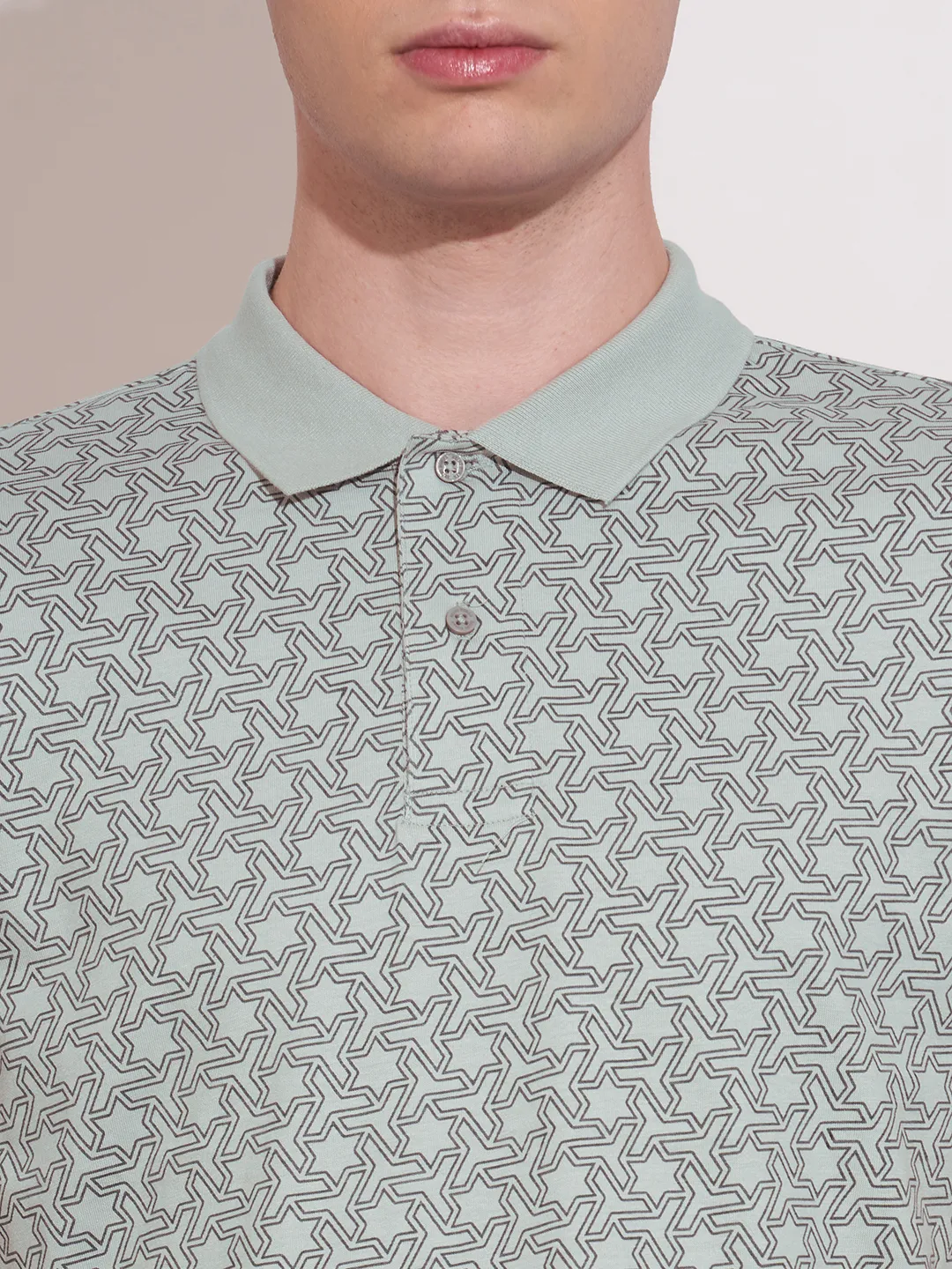 Grey Regular Fit Men's Polo T-Shirt by Being Human Clothing - Image 5