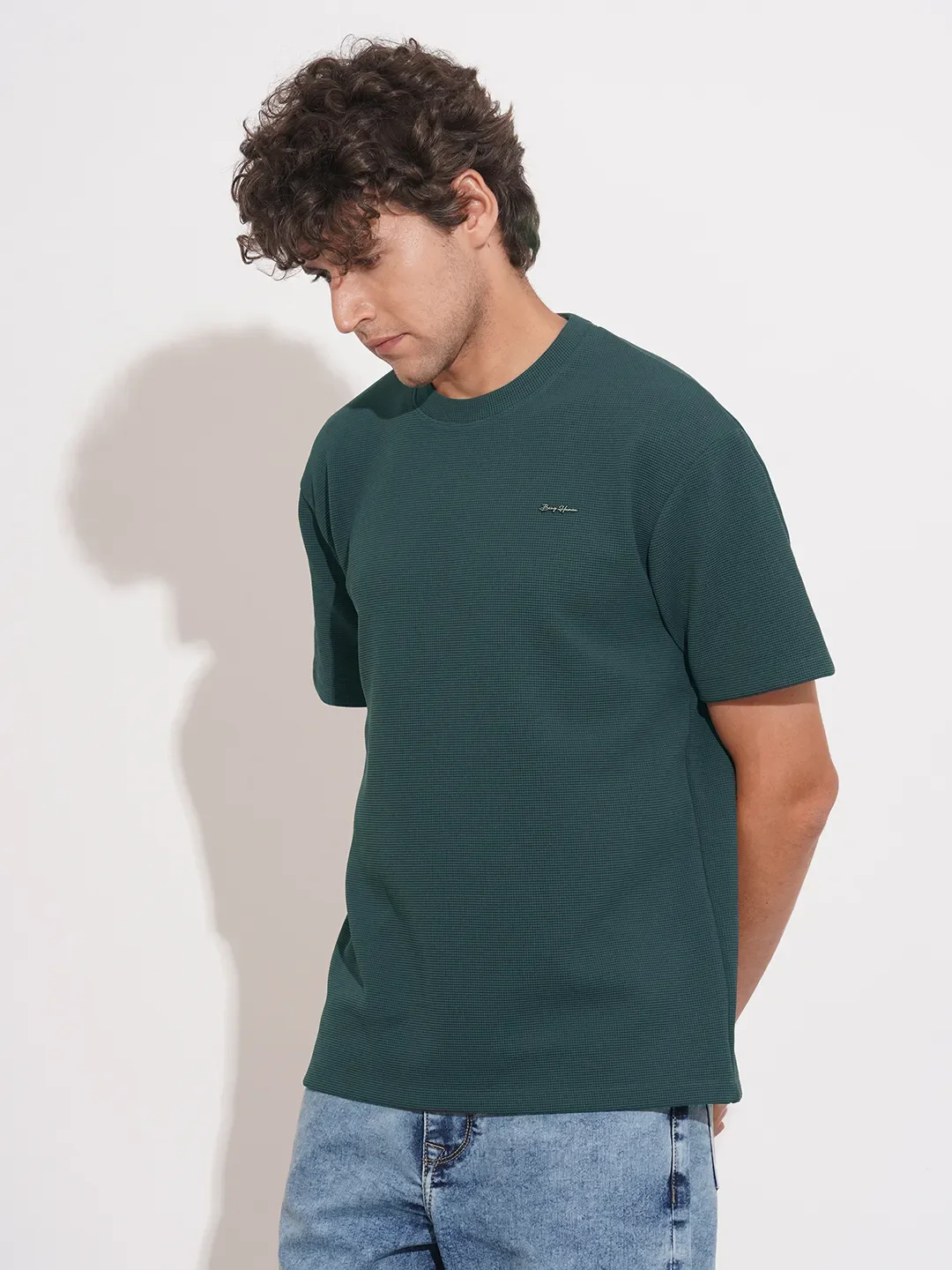 Grey Easy Fit Men's Short Sleeves T-Shirt by Being Human Clothing - Image 2