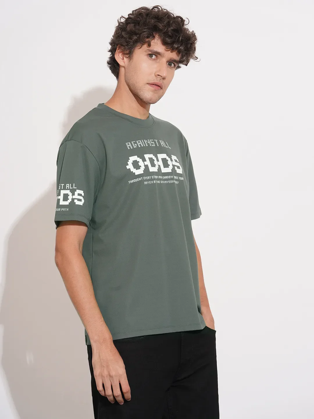 Grey Easy Fit Men's Short Sleeves T-Shirt by Being Human Clothing - Image 2