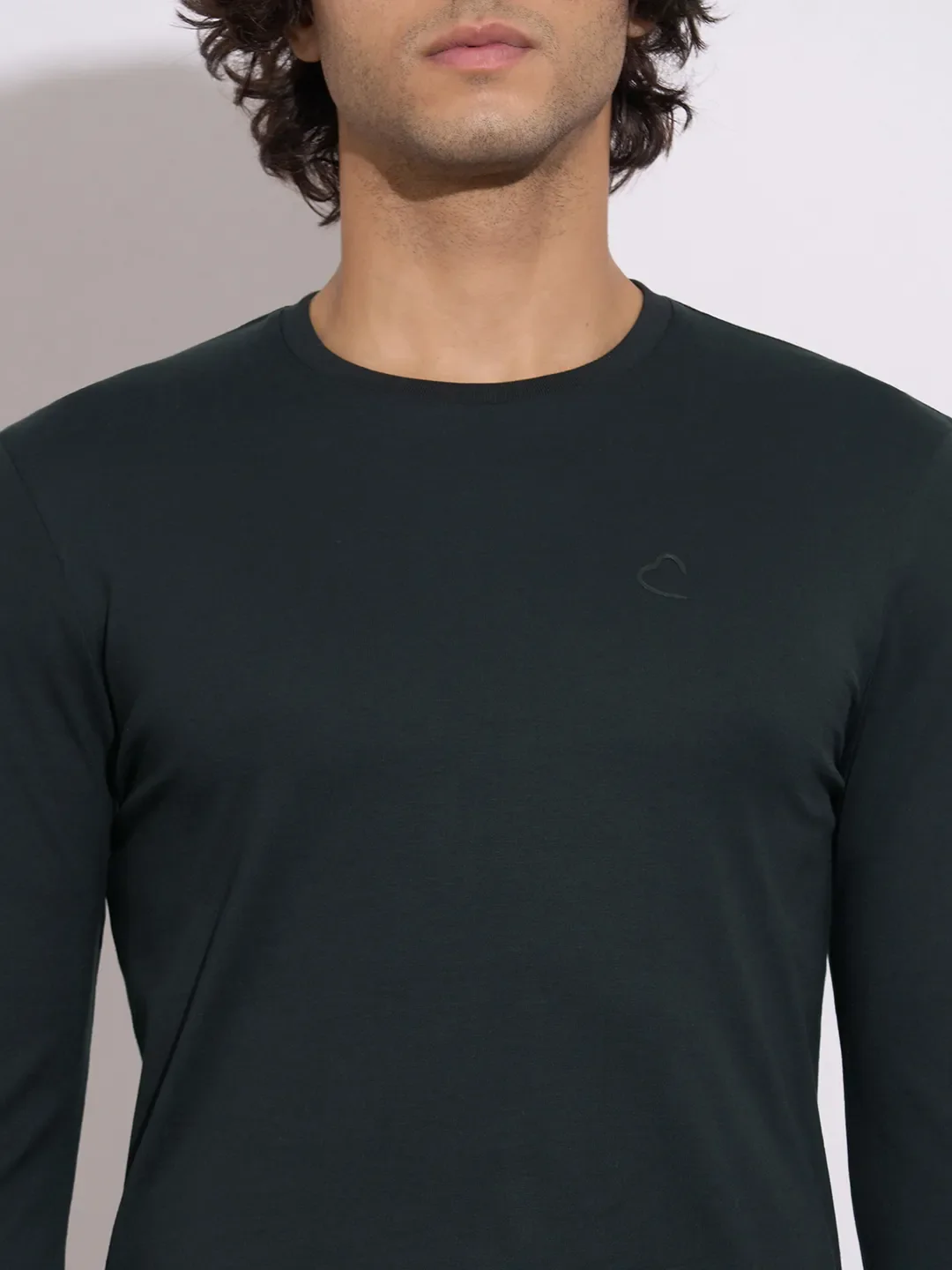 Black Moderno Fit Round Neck Men's T-Shirt by Being Human Clothing - Image 5