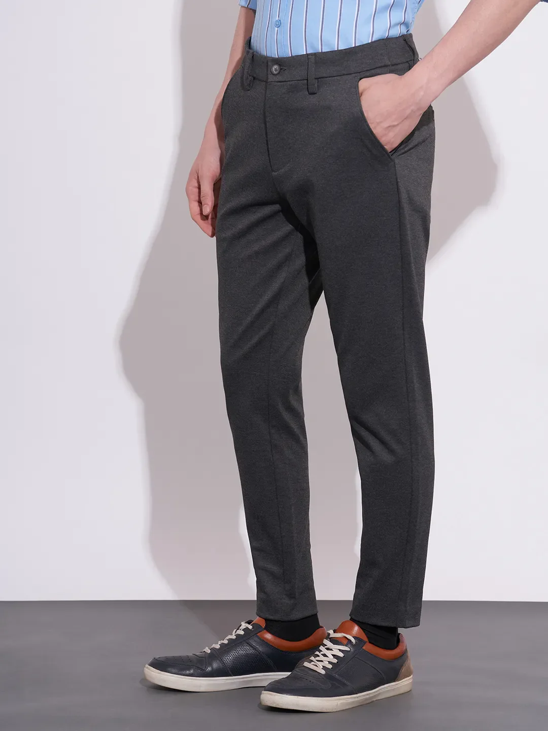 Grey Slim Fit Chinos For Men By Being Human Clothing - Image 2