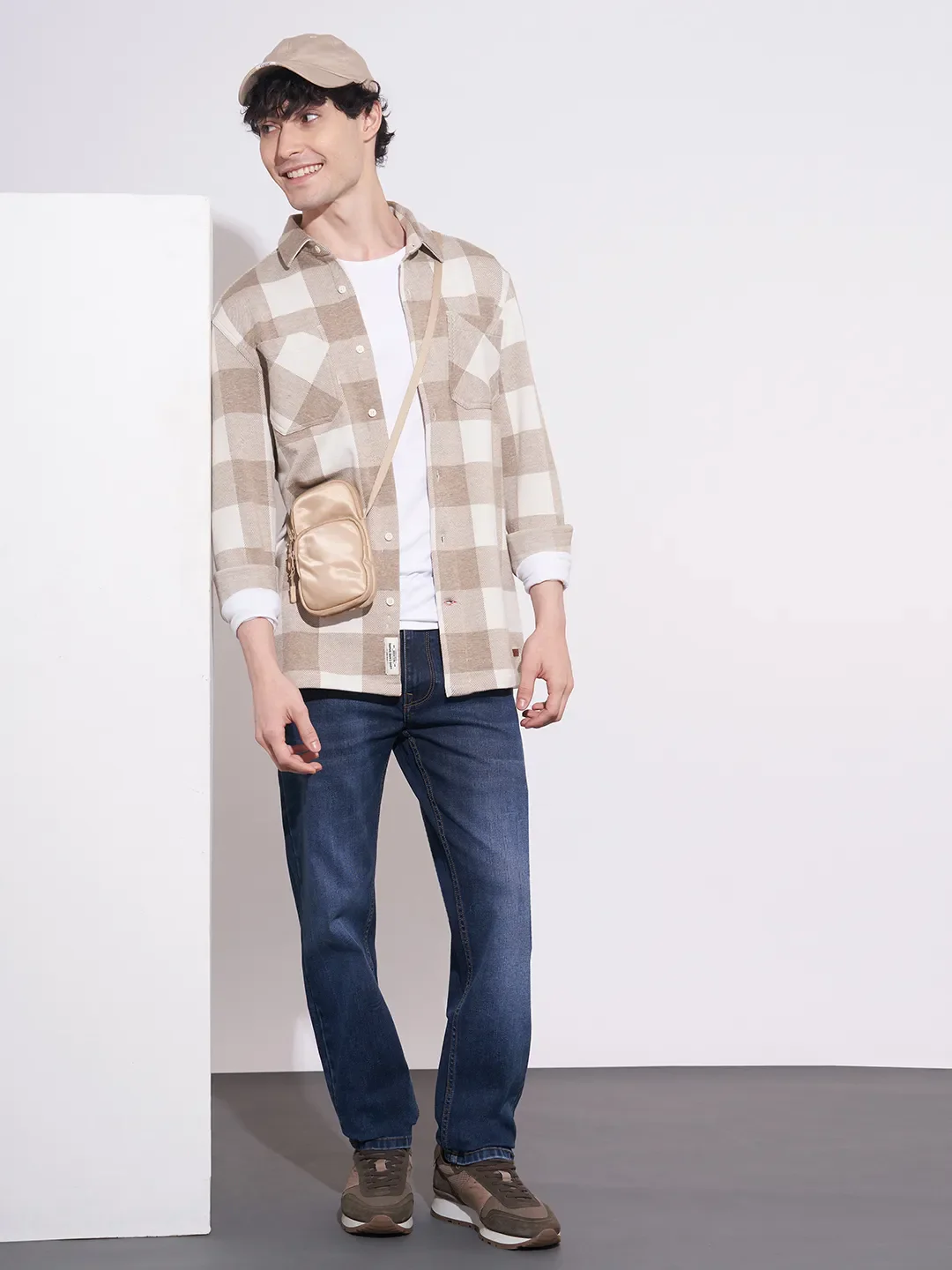 Dark Blue Straight Fit Denims For Men By Being Human Clothing - Image 4