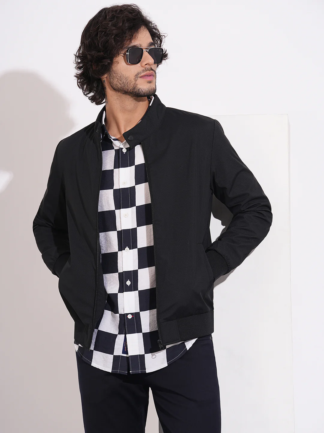 Blue Moderno Fit Regular Collar Long Sleeves Viscose Blend Men's Shirt by Being Human Clothing - Image 6