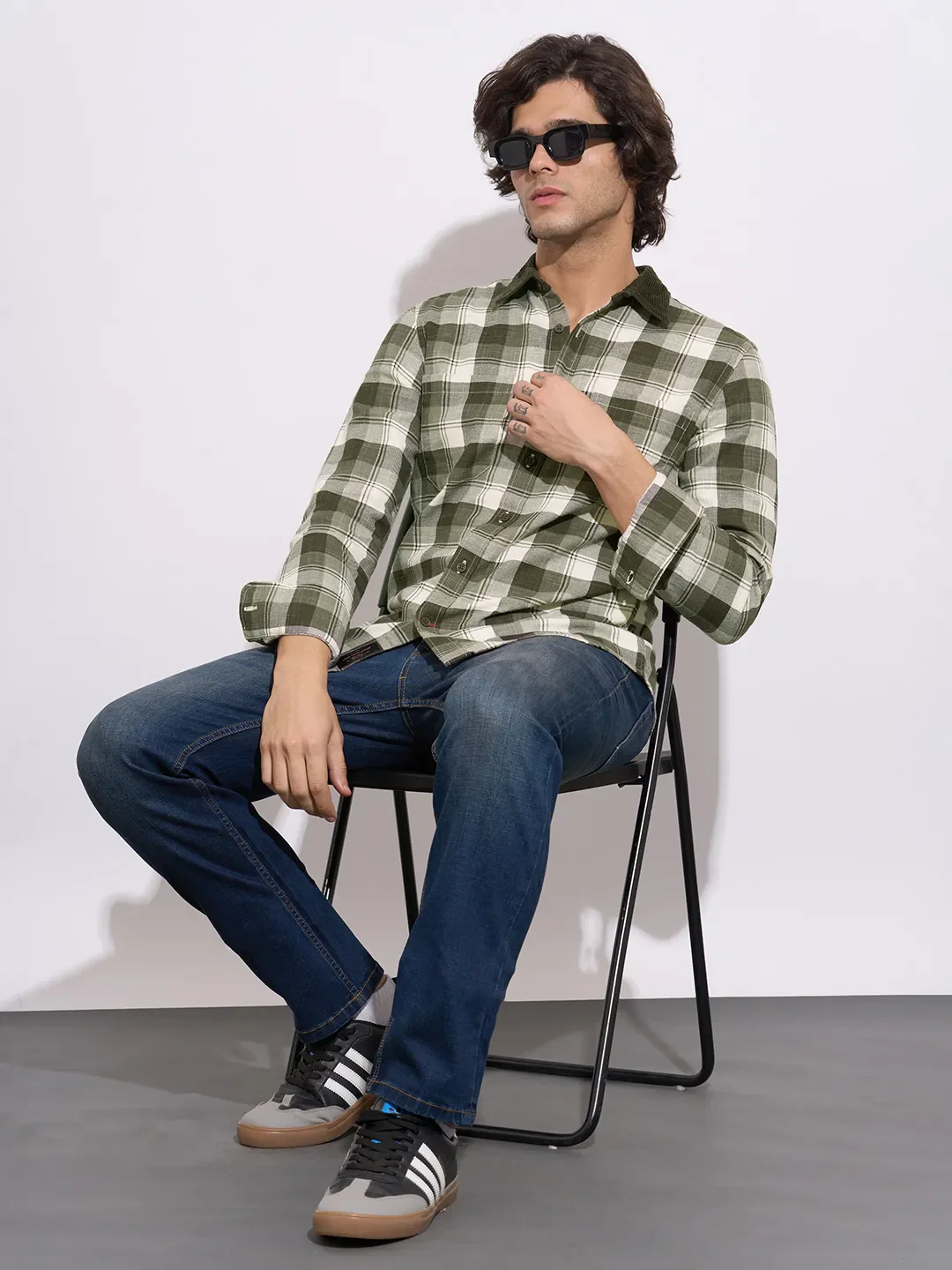 Brown Regular Fit Regular Collar Men's Shirt by Being Human Clothing - Image 4