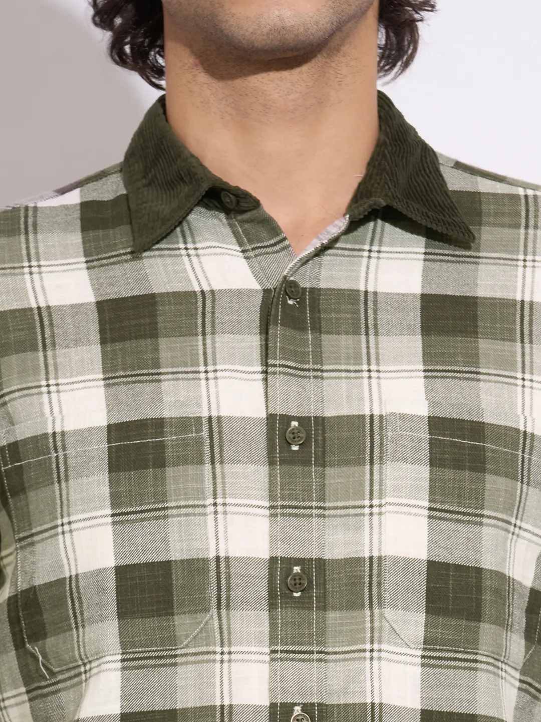 Brown Regular Fit Regular Collar Men's Shirt by Being Human Clothing - Image 5