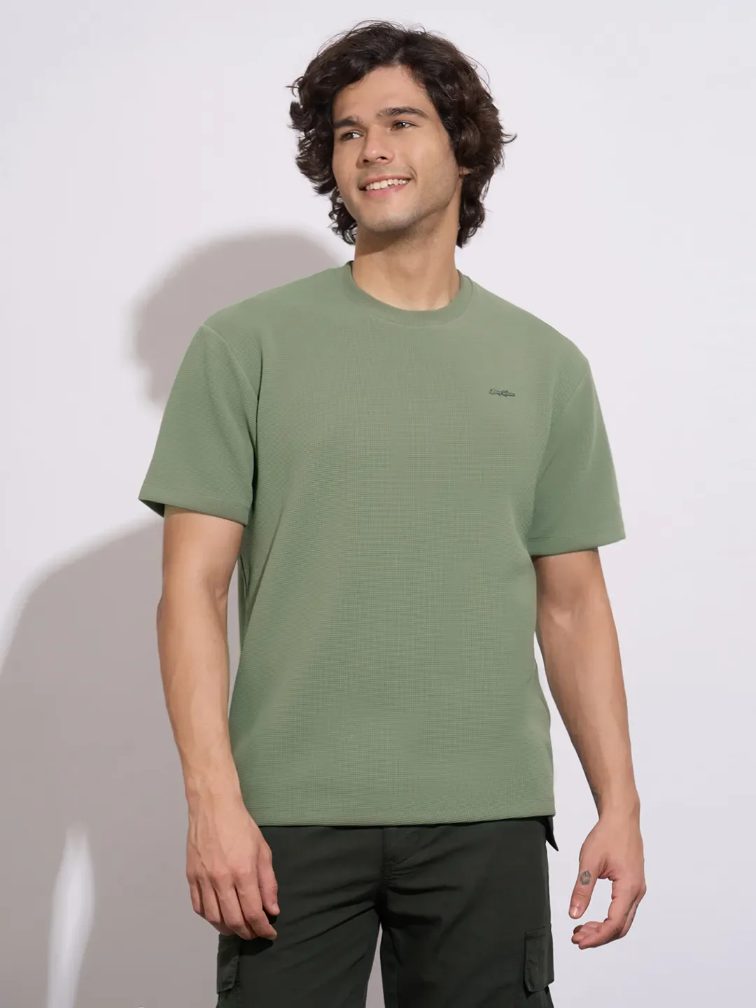 Olive Easy Fit Men's Short Sleeves T-Shirt by Being Human Clothing