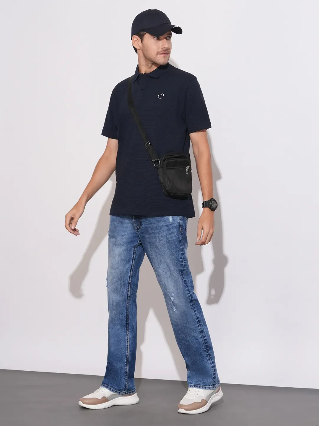 Blue Boot Cut Fit Denims For Men By Being Human Clothing - Image 4