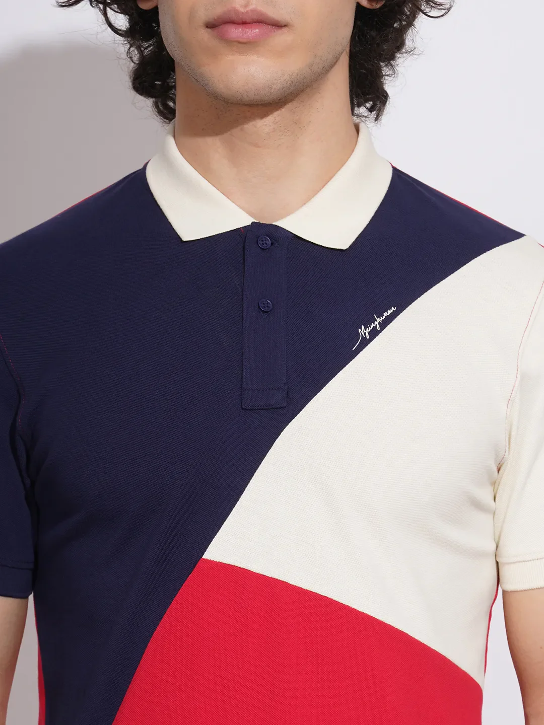 Red Regular Fit Men's Polo T-Shirt by Being Human Clothing - Image 5