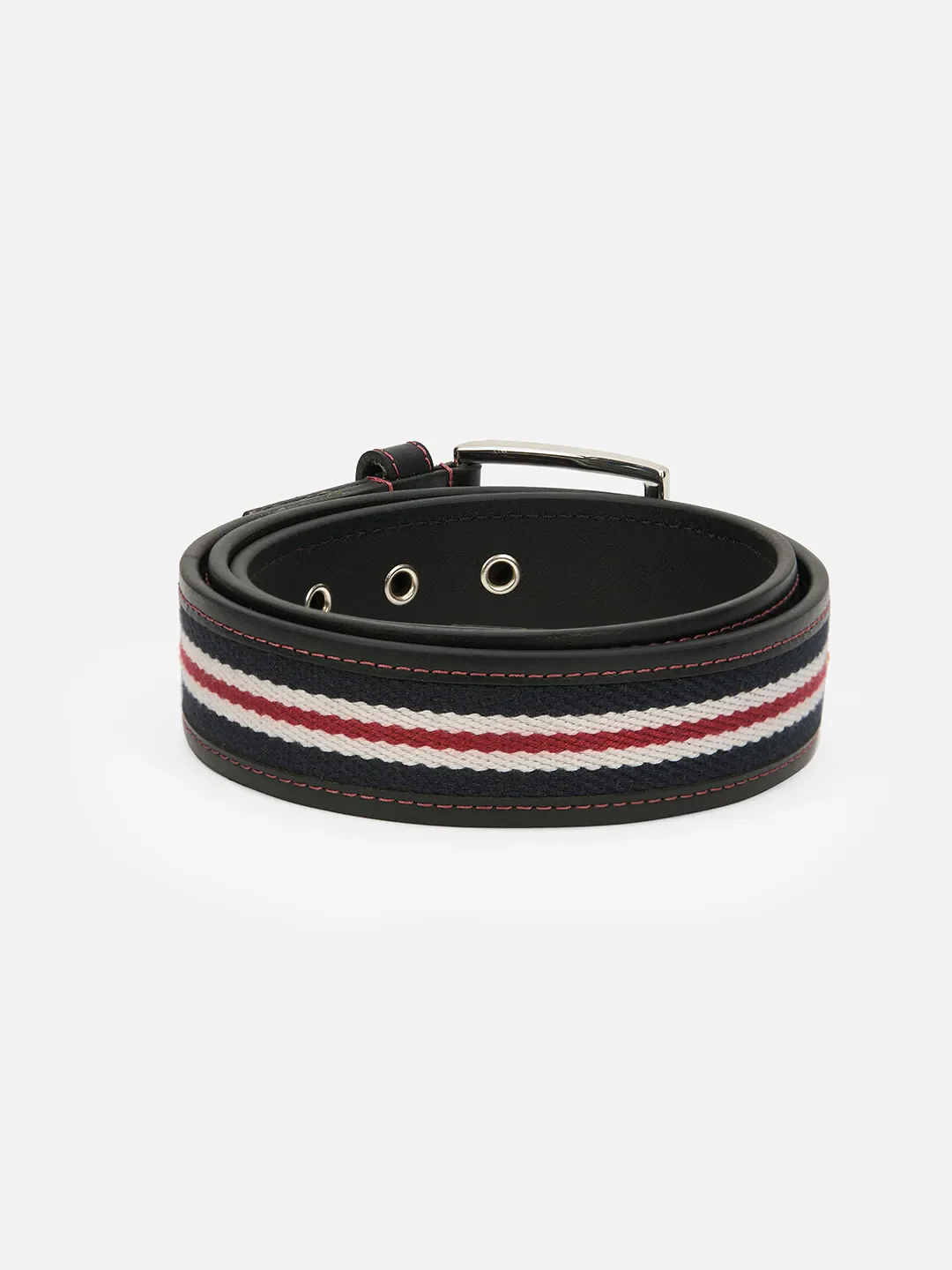 Black Cotton Men's Belt By Being Human Clothing - Image 2