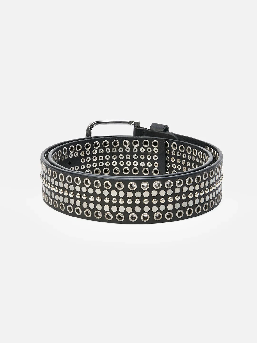 Black Leather Men's Belt By Being Human Clothing - Image 2