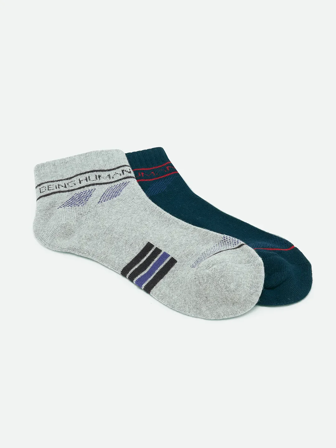 Grey Cotton Men's Socks by Being Human Clothing - Image 3