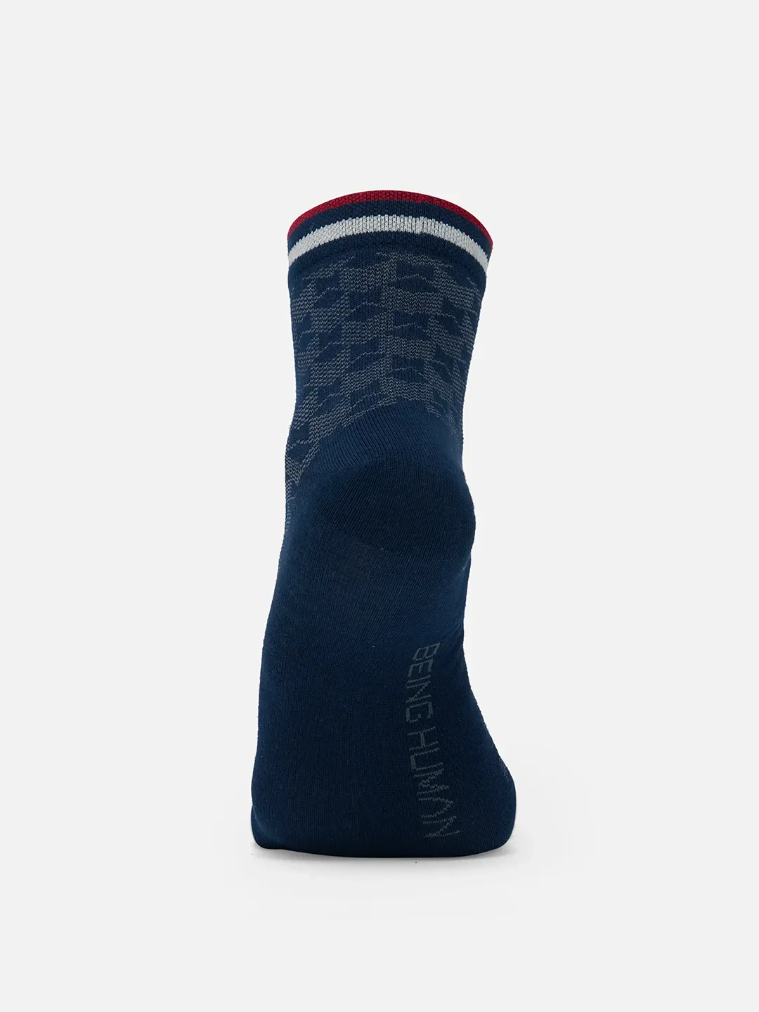 Blue Cotton Blend Men's Socks by Being Human Clothing - Image 5