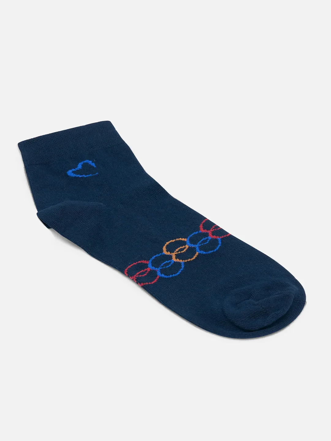 Blue Cotton Blend Men's Socks by Being Human Clothing - Image 3