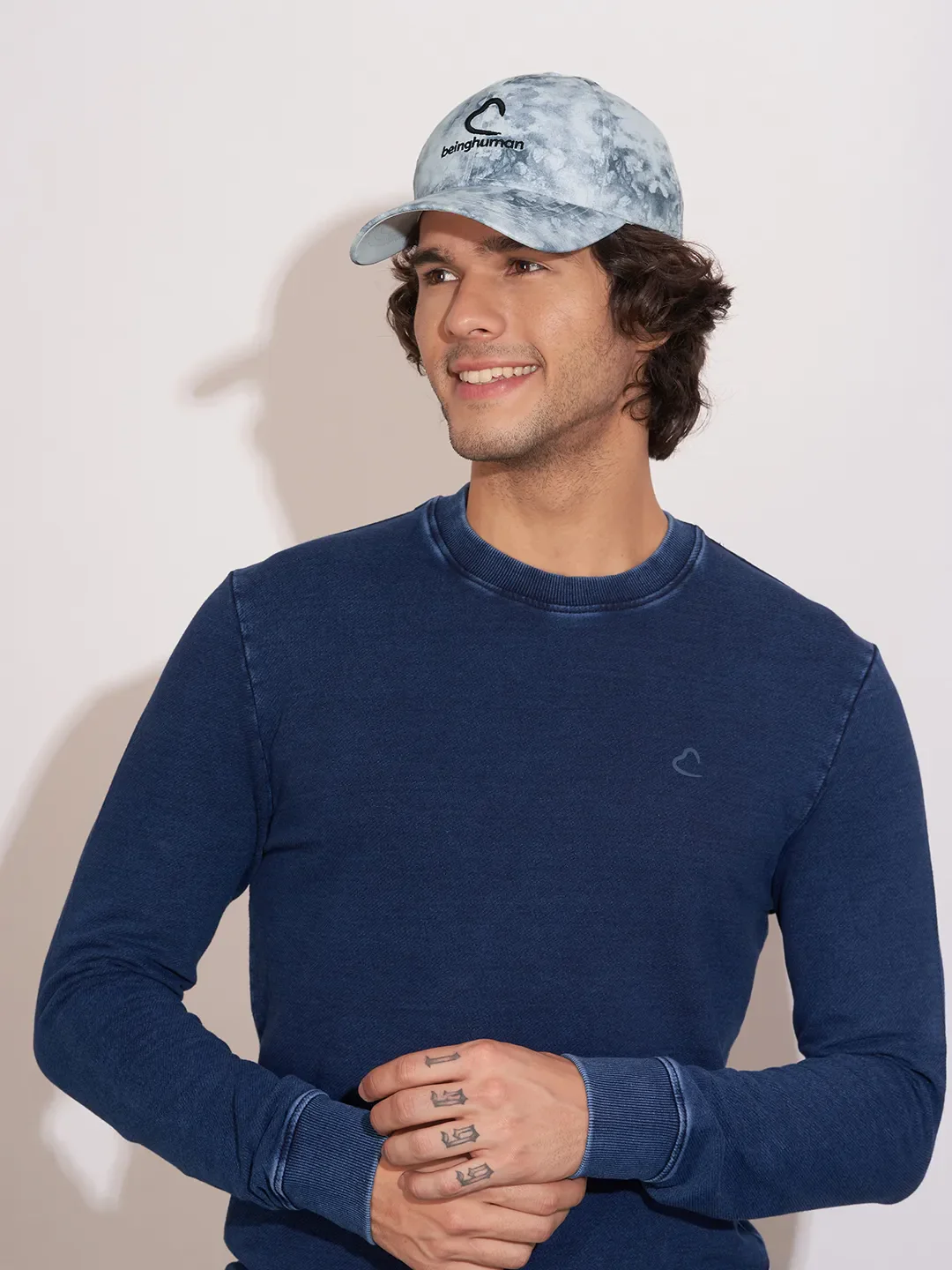 White Polyester Unisex Cap by Being Human Clothing