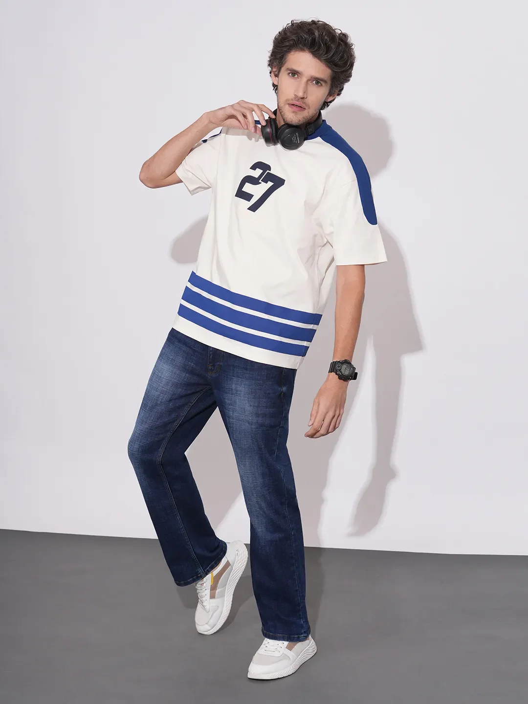 White Easy Fit Men's Short Sleeves T-Shirt by Being Human Clothing - Image 4