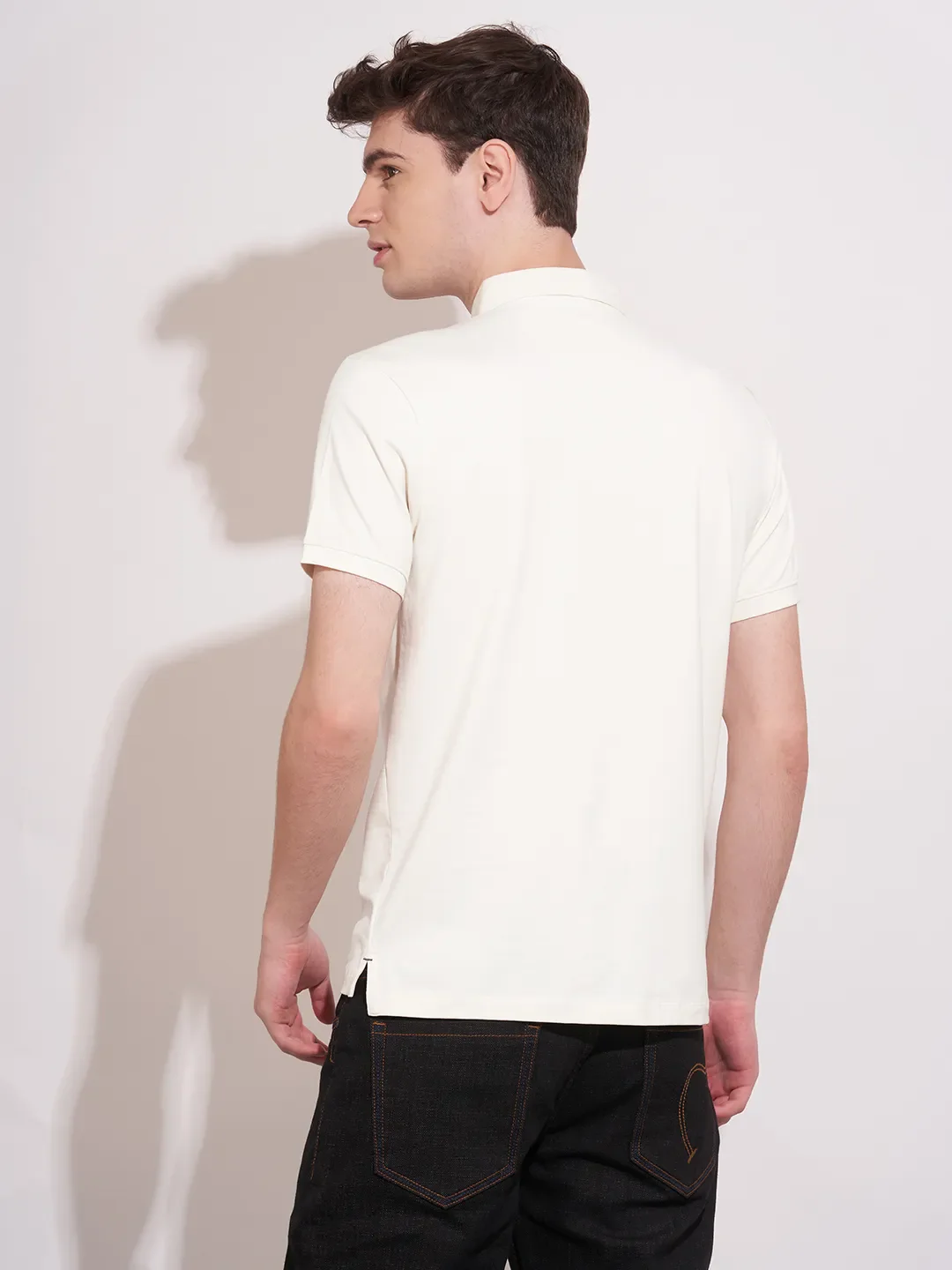 Blue Regular Fit Men's Polo T-Shirt by Being Human Clothing - Image 3