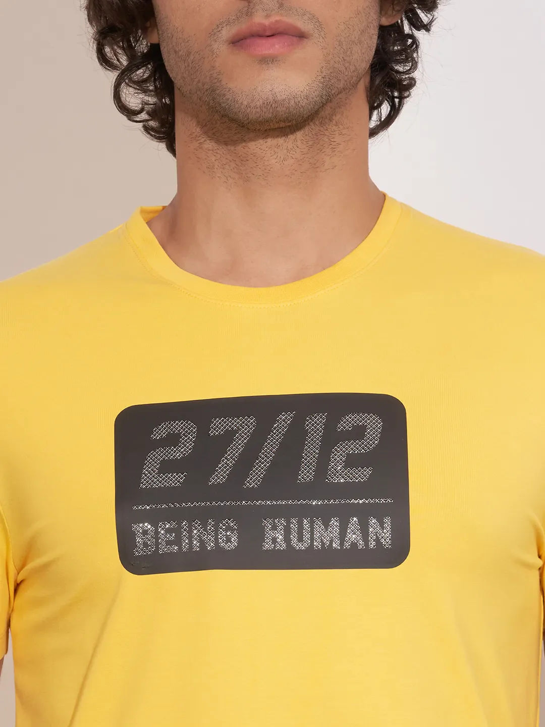 Yellow Moderno Fit Men's Short Sleeves T-Shirt by Being Human Clothing - Image 5