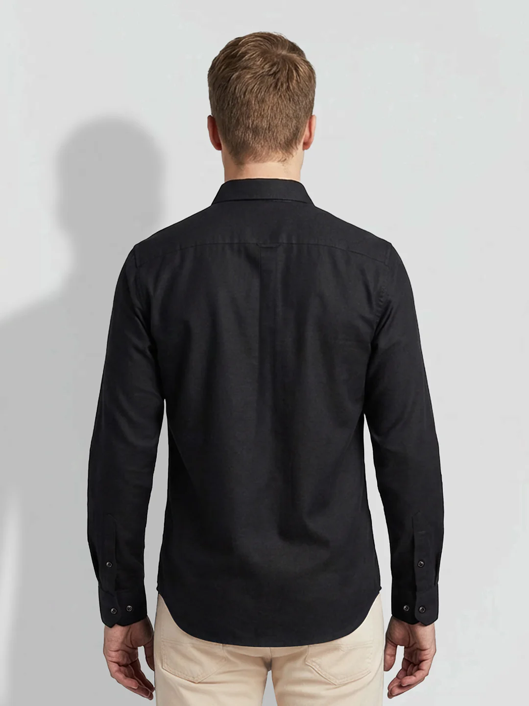 Black Moderno Fit Men's Shirt by Being Human Clothing - Image 3