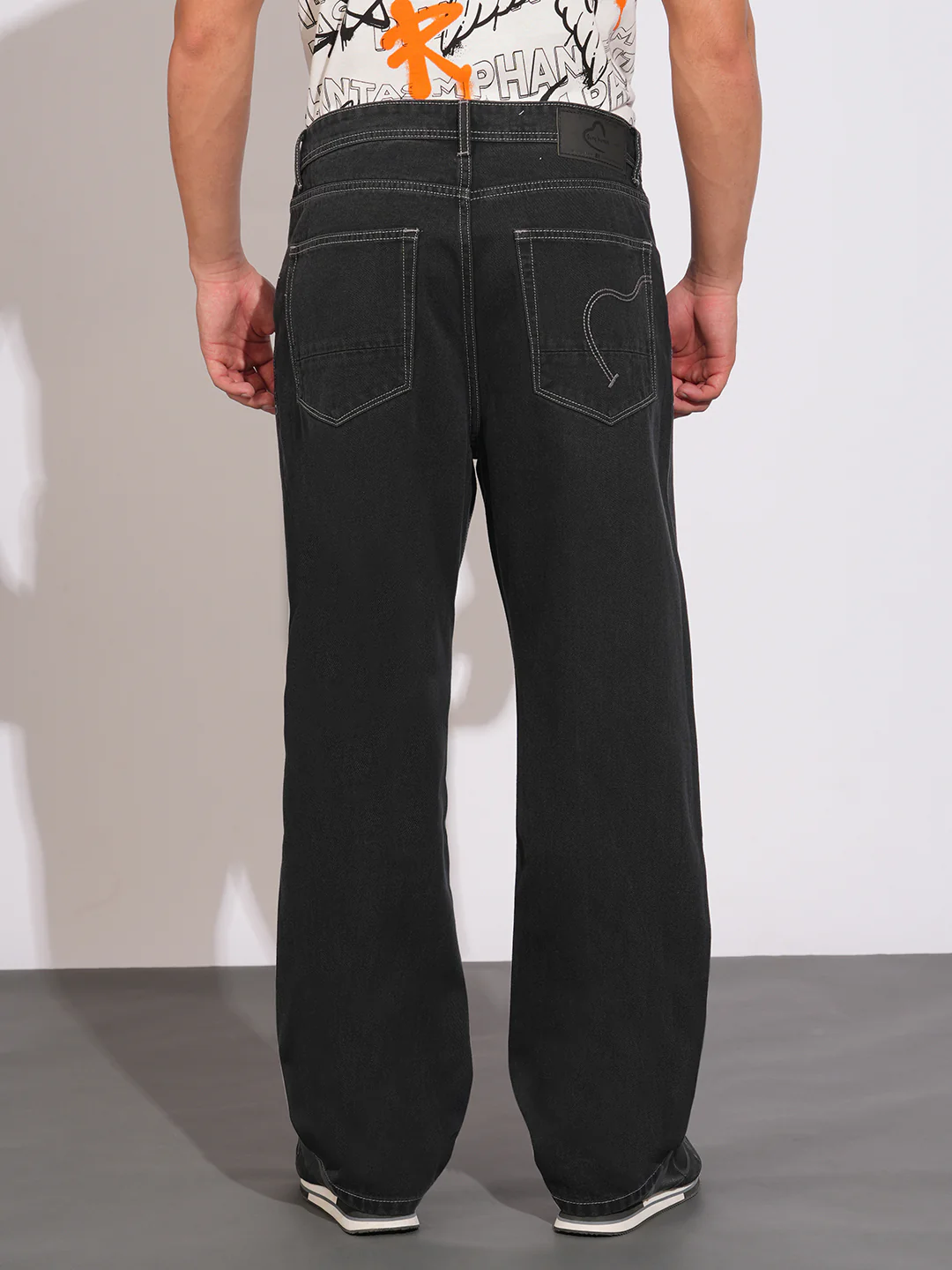 Black Tone Anti Fit Denims for Men by Being Human Clothing - Image 3