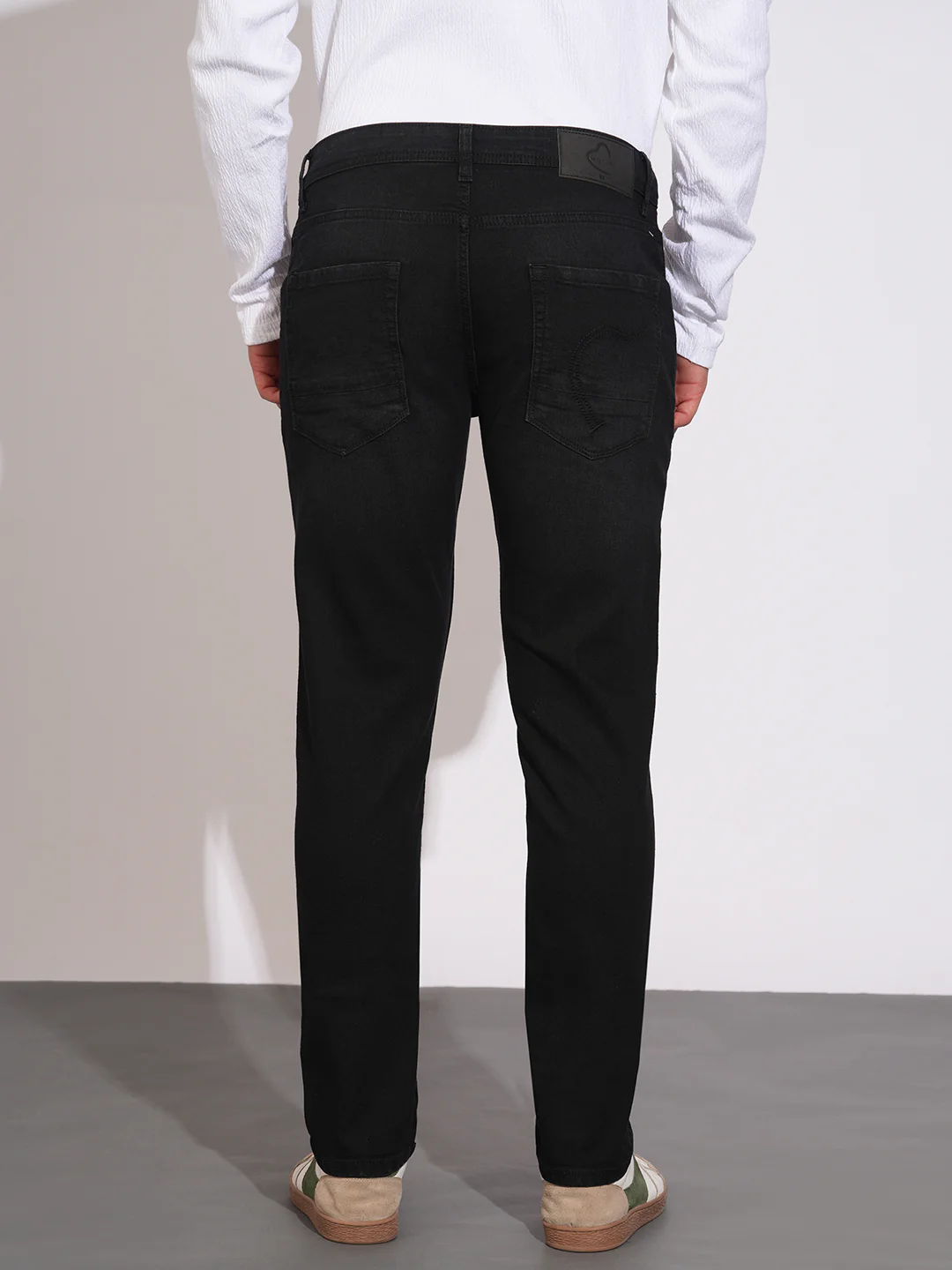 Black Tone Slim Fit Denims for Men by Being Human Clothing - Image 3