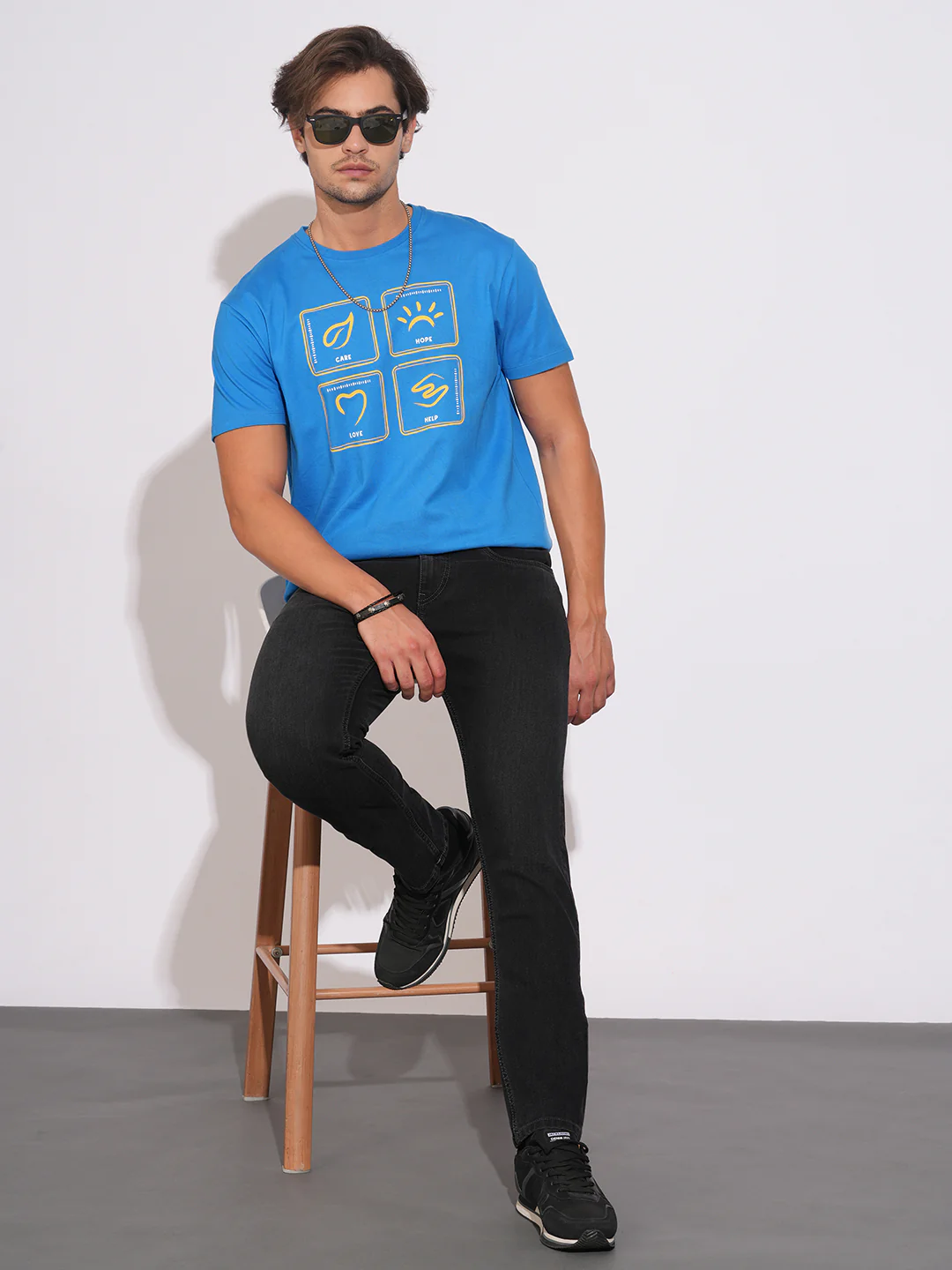 Black Tone Slim Fit Denims for Men by Being Human Clothing - Image 4