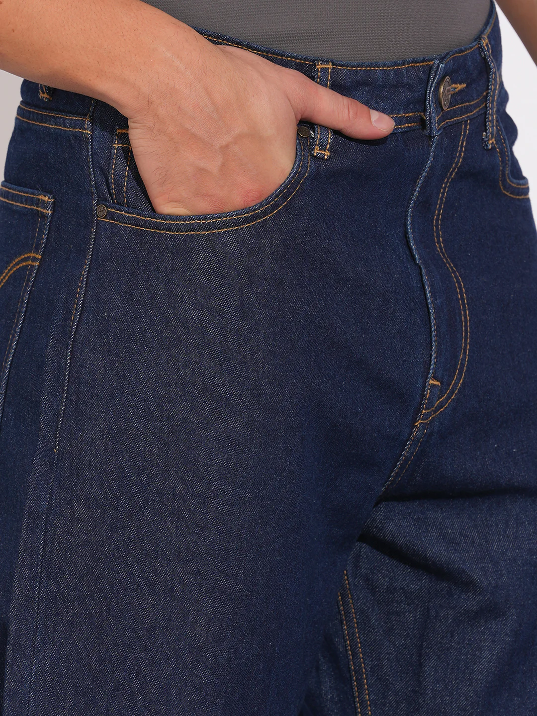 Blue Anti Fit Denims for Men by Being Human Clothing - Image 5