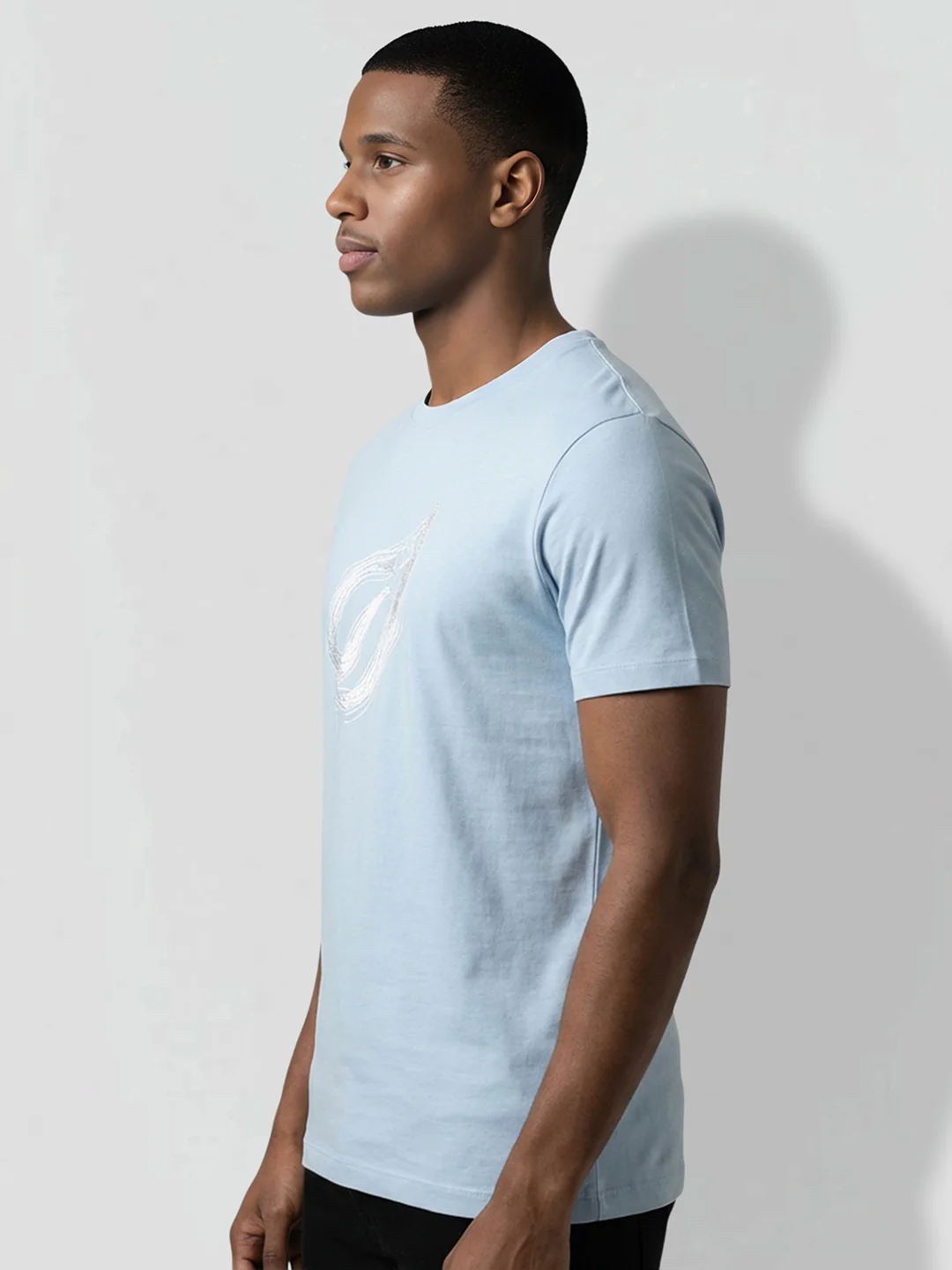 Blue Moderno Fit Men's Graphic T-Shirt by Being Human Clothing - Image 2