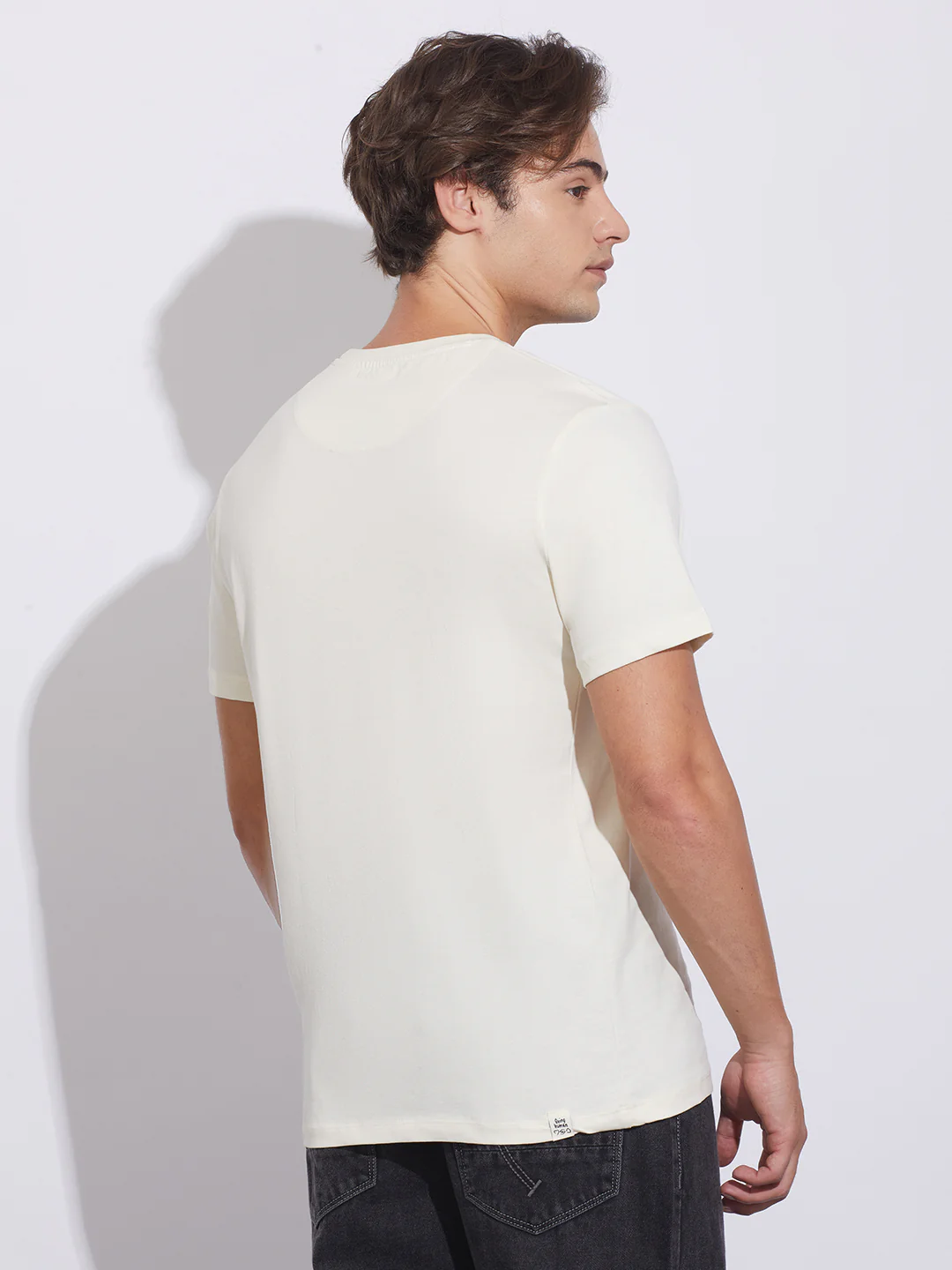 Cloud Dancer Moderno Fit Crew Neck Men's T-Shirt by Being Human Clothing - Image 3