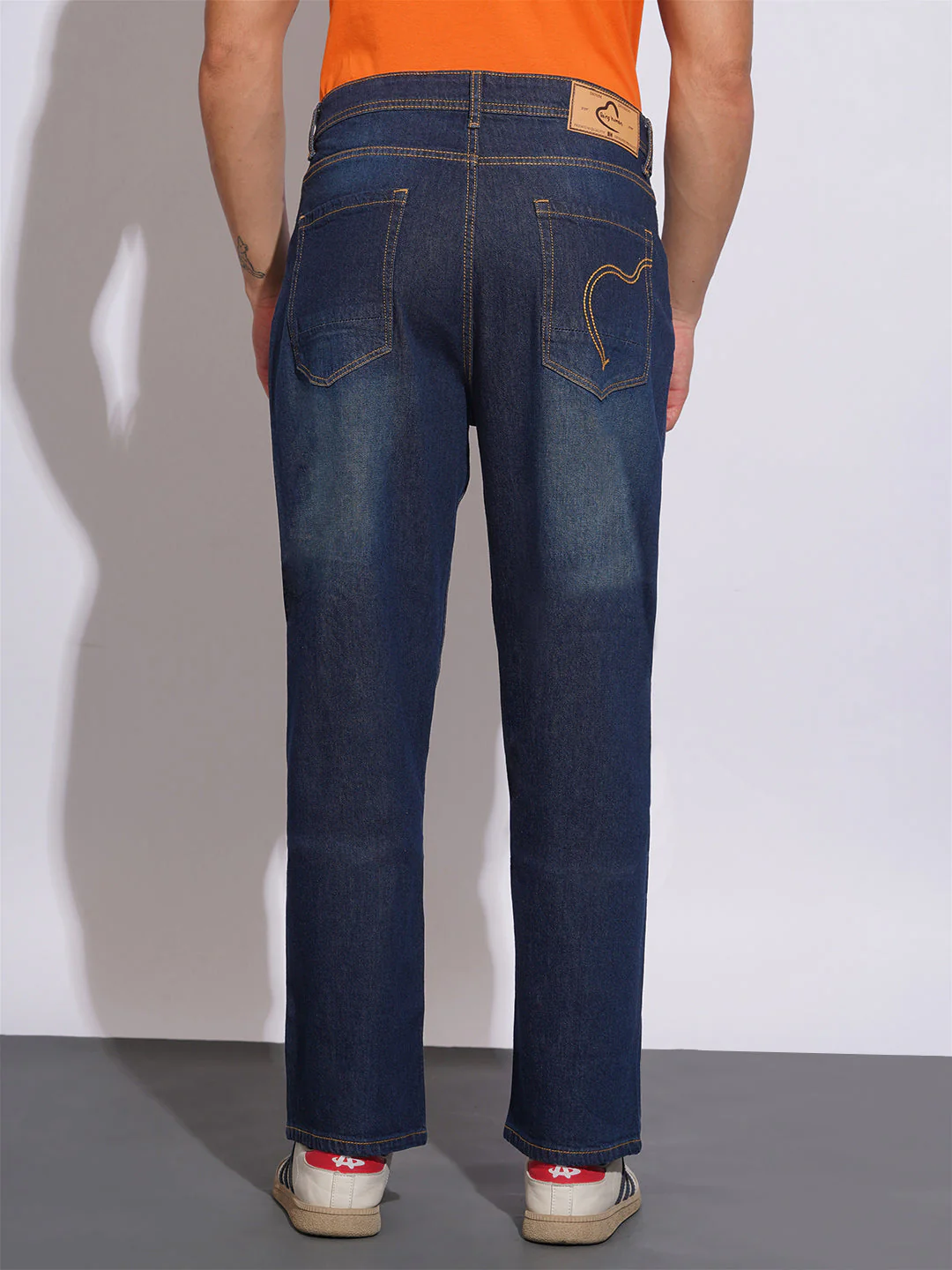 Dark Tone Anti Fit Jeans for Men by Being Human Clothing - Image 3
