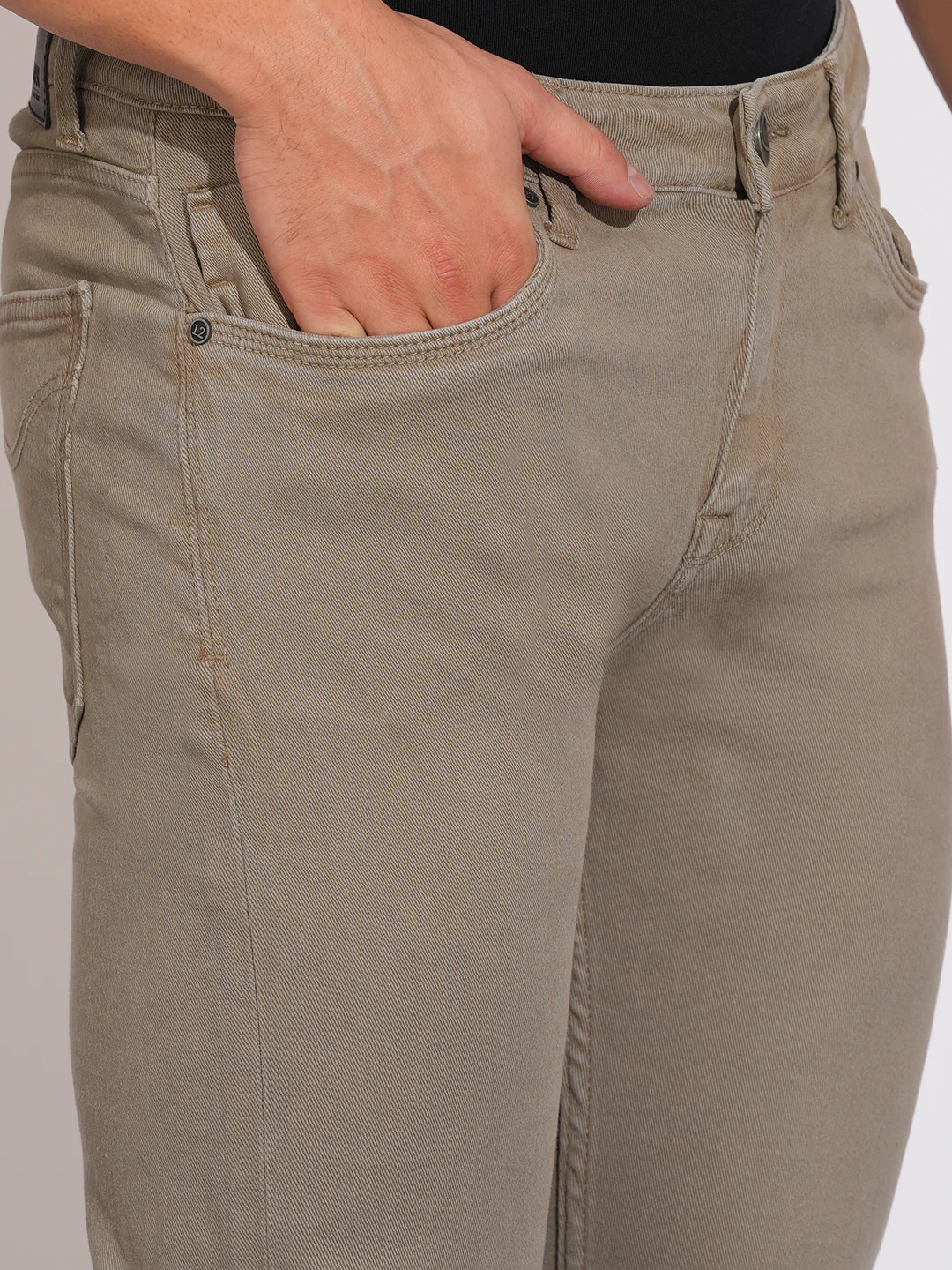 Green Straight Fit Denims for Men by Being Human Clothing - Image 5