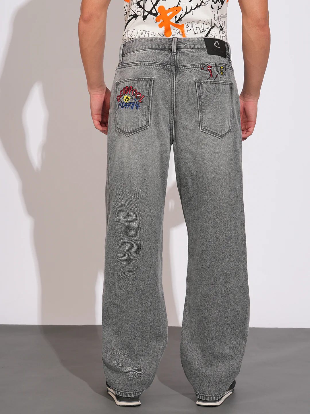 Grey Barrel Fit Denims for Men by Being Human Clothing - Image 3