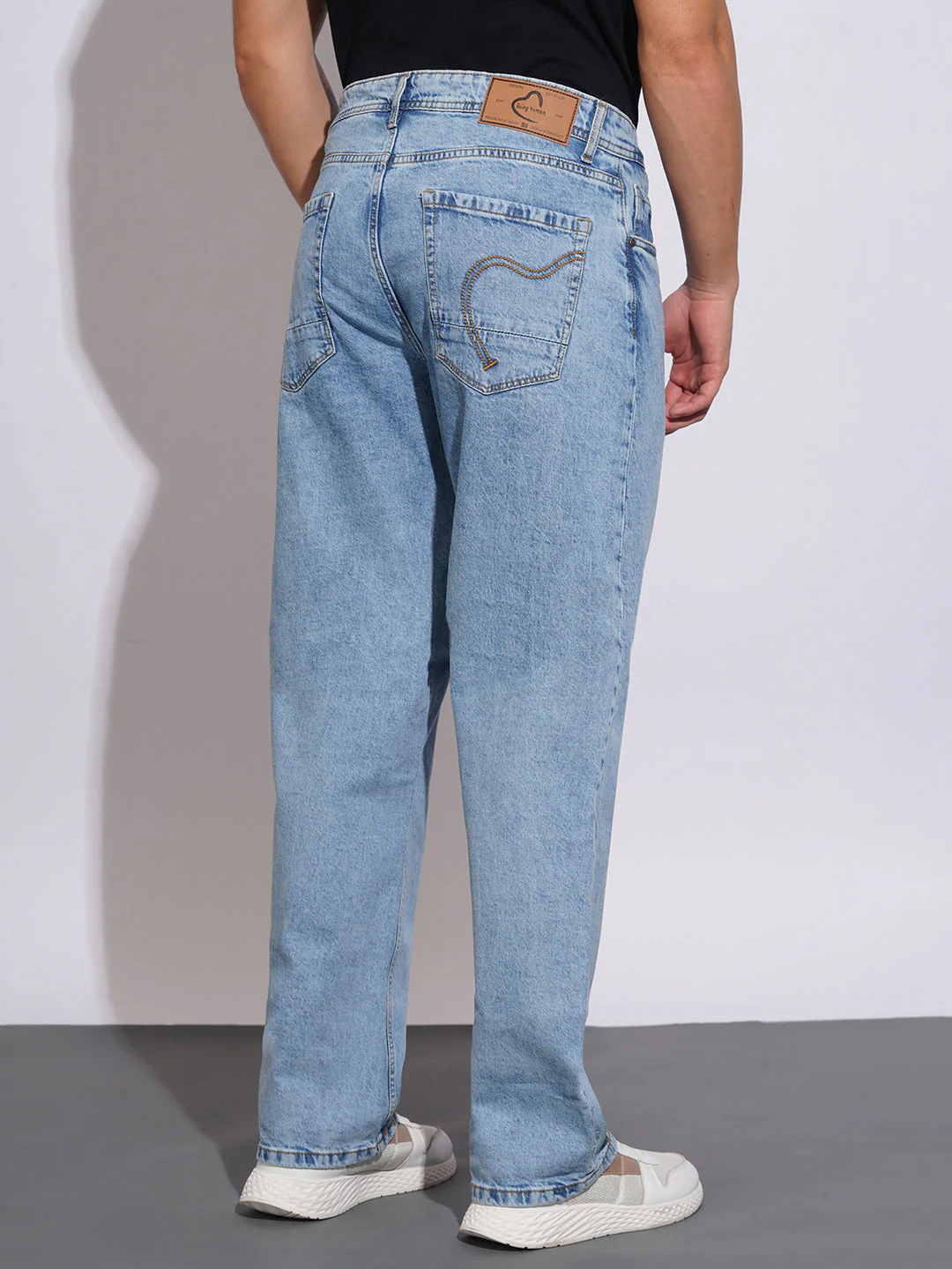 Light Tone Anti Fit Jeans for Men by Being Human Clothing - Image 3