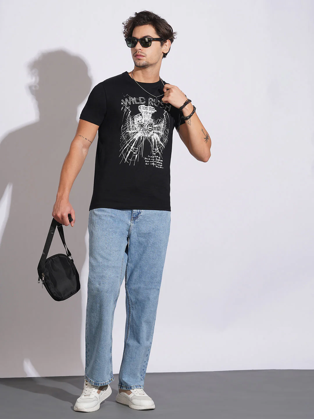 Light Tone Anti Fit Jeans for Men by Being Human Clothing - Image 4