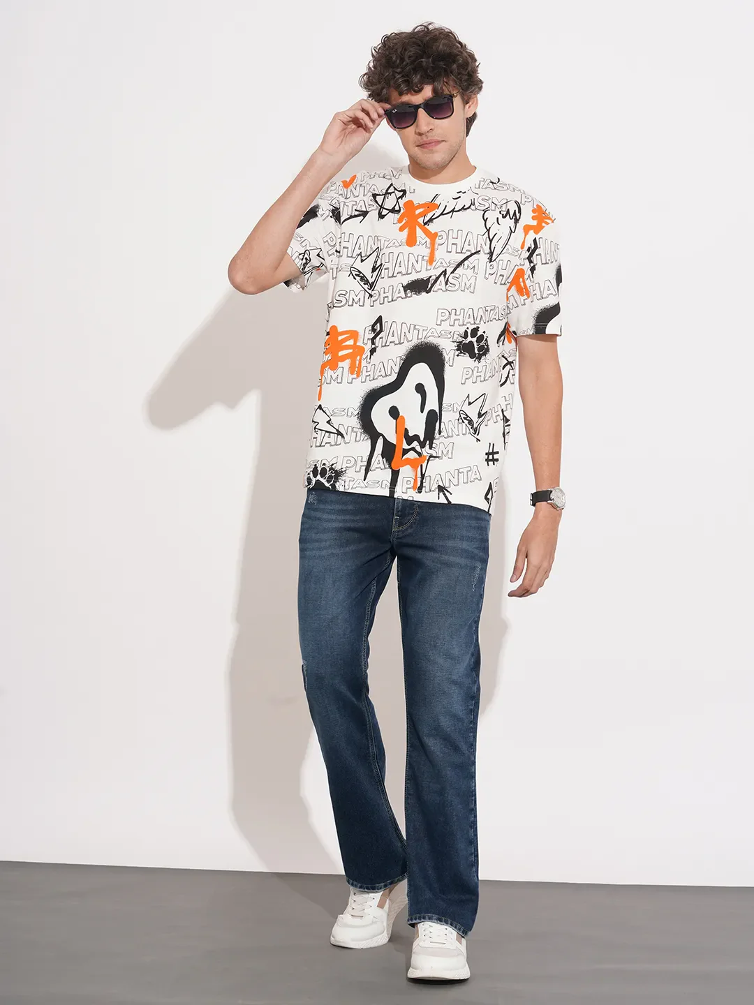 Dark Blue Cropped Fit Denims For Men By Being Human Clothing - Image 4