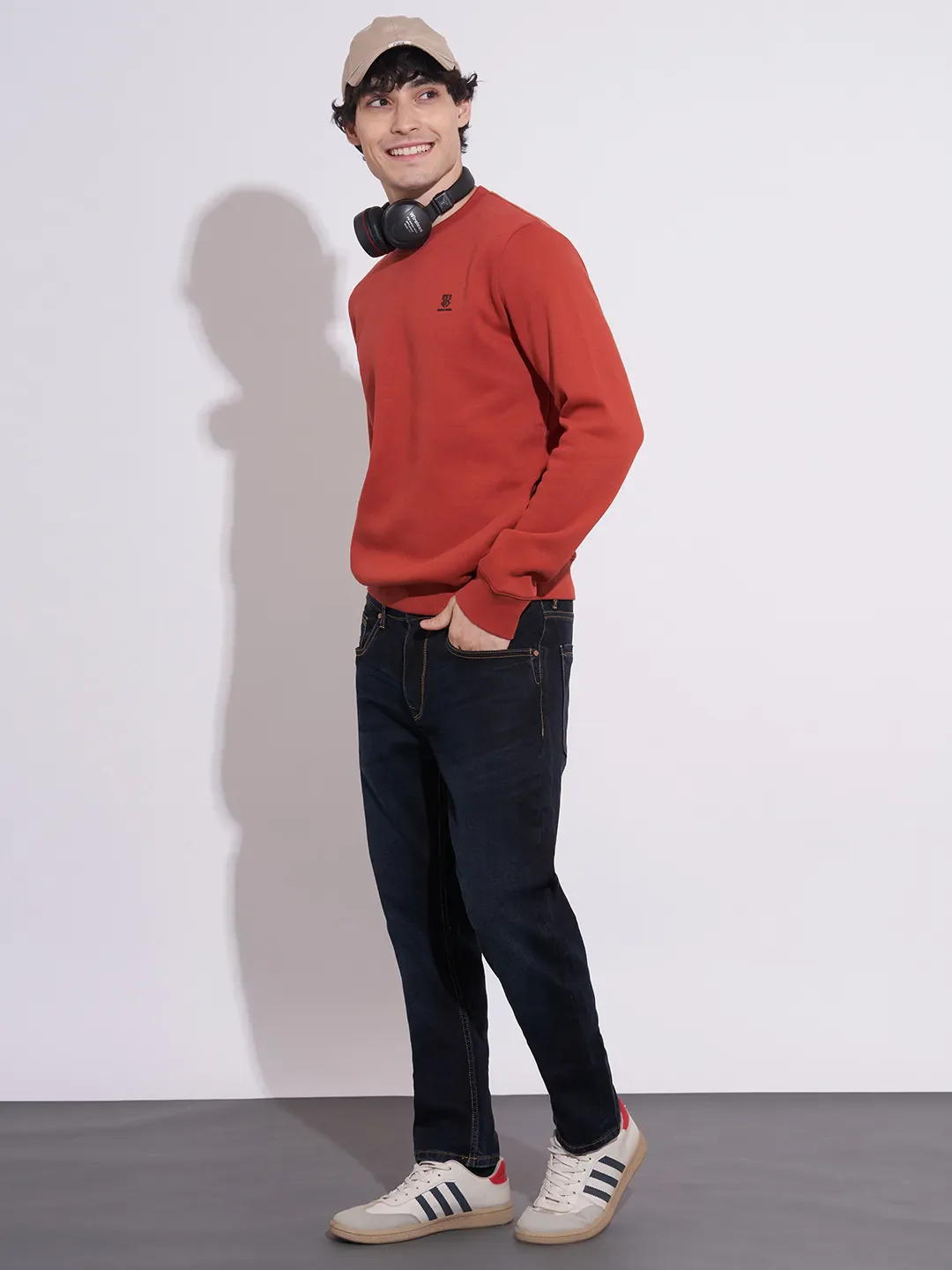 Dark Blue Slim Fit Denims For Men By Being Human Clothing - Image 3