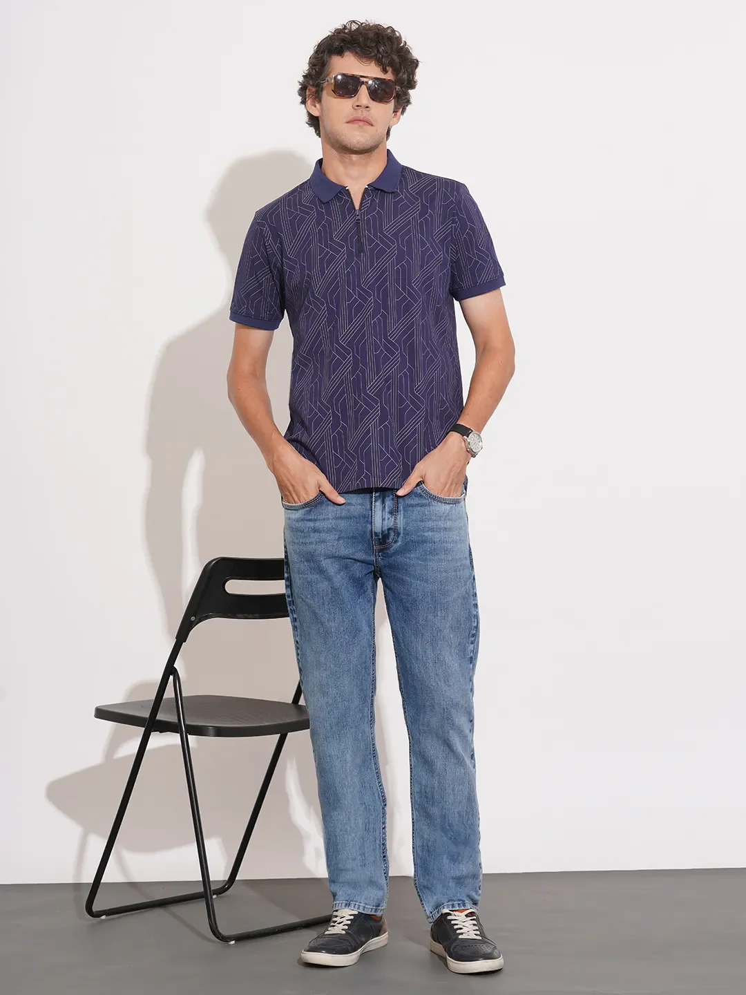 Blue Boot Cut Fit Denims For Men By Being Human Clothing - Image 4